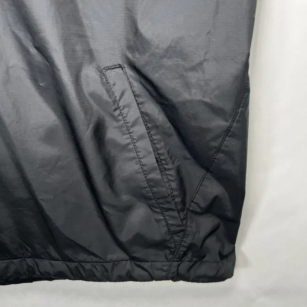 Nike Short Sleeve 1/4 Zip Woven Coaches Jacket Mens Size Small Black Windbreaker